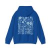 Equineop Store Blue Wildflower Hoodie Flower Hoodie