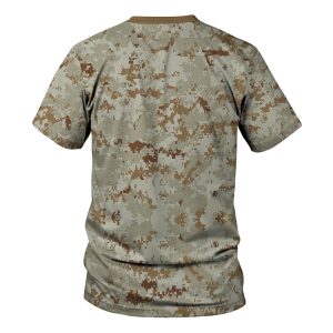 American Marine Pattern Desert Camo T-shirt