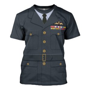 Gearhomie Captain Leonard Horwood WWII Service Costume t-shirt
