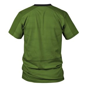Gearhomie Captain Pike Green Costume T-shirt