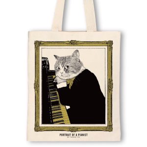 Pianist - Upright Piano Tote Bag - Image 2