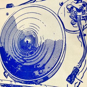 Hand Screenprinted Turntable Canvas Tote - Image 5