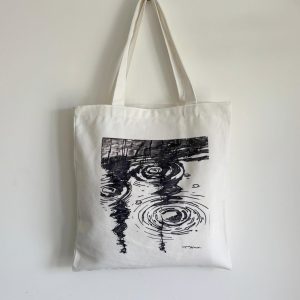 Raindrops Canvas Tote Bag - Image 1