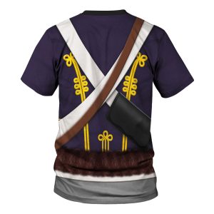 Gearhomie English Hussar-Campaign Dress (1806-1815) Uniform All Over Print t-shirt