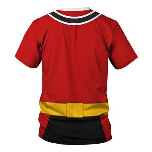 GearHomie Red Power Rangers Samurai t-shirt