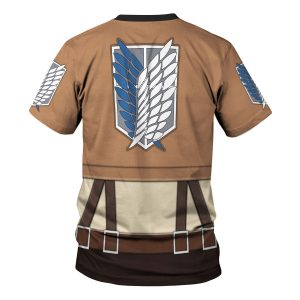 Gearhomie Eren Yeager Costume t-shirt