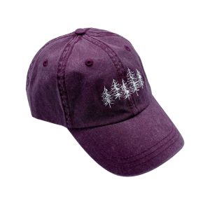 Embroidered Forest Trees Dad Hat - Women's Gift