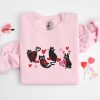 Embroidered Cat Sweatshirt Valentines Tee